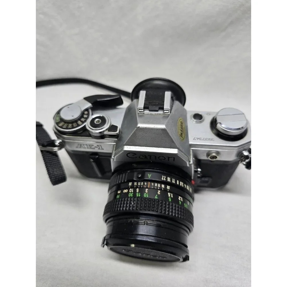 Canon AE-1 35mm Film Camera Canon 50mm Lens- NOT TESTED- With Box- READ - Picture 9 of 16